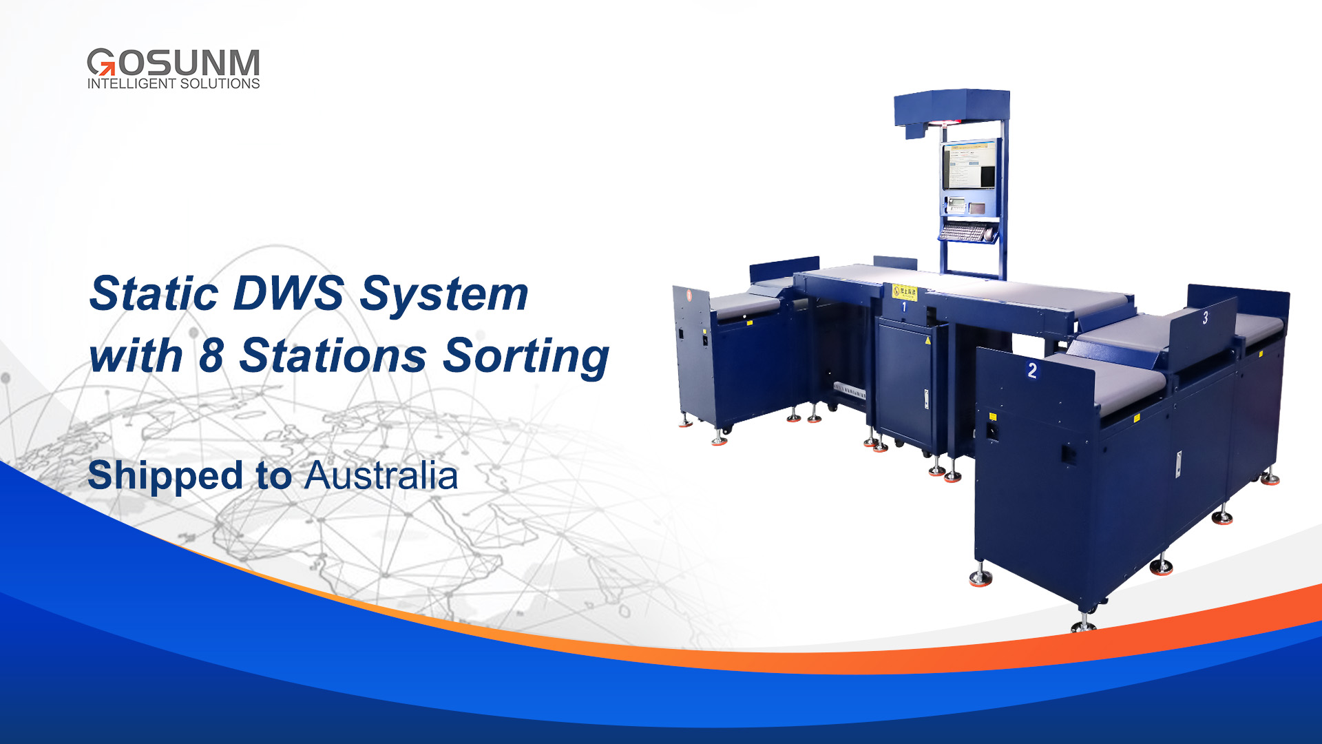 Static Dws System with 8 Stations Sorting Shipped to Australia - 鸿铭